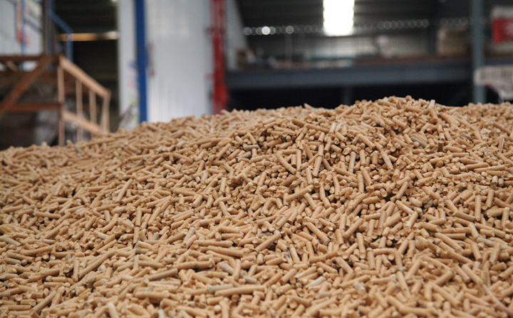 木屑制粒机的颗粒燃料.JPG